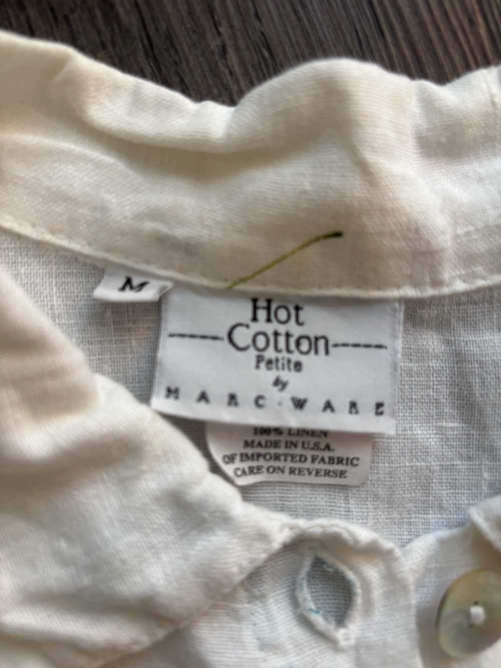 Vintage Hot Cotton button up - Picture 3 of 6